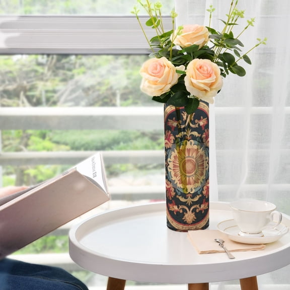 Tribal Pattern Boho Vases for Flowers Modern Decorative Vase Home Decor for Bedroom Kitchen Living Room Centerpieces