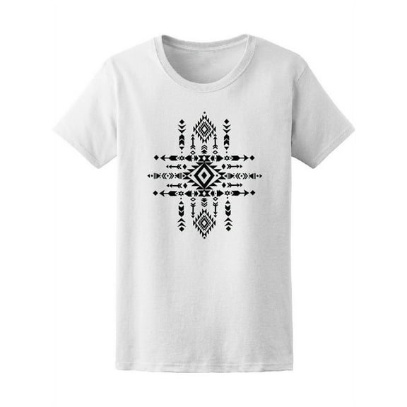 Tribal Pattern Ethnic Art T-Shirt Women -Image by Shutterstock, Female Medium