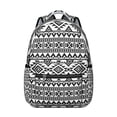 thumbnail image 1 of Tribal Pattern Rustic Style Student’s Backpack, Scratch-Resistant and Waterproof, Adjustable Straps, Comfortable Foam Padding, Large Capacity School Bag for Travel and Sports, 1 of 3