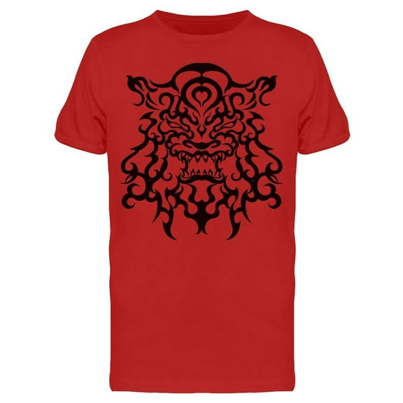 Tribal Pattern Tiger Art T-Shirt Men -Image by Shutterstock, Male Small