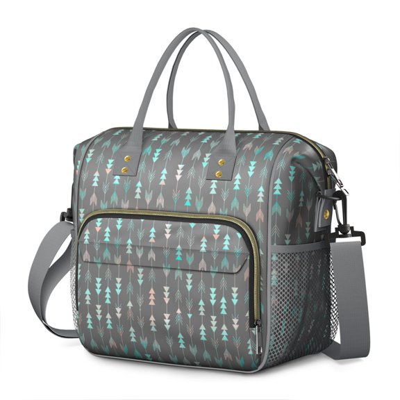 Tribal Patterns Artistic Home Accents Cooler Bag - Large Insulated Tote for Students