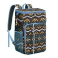 thumbnail image 1 of Tribal Patterns Cooler Backpack - 20L Insulated Leakproof Lunch Bag, Rustic Home Decor Design, 1 of 5