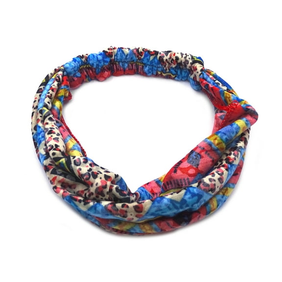 Tribal Print Pattern Soft Cotton Lightweight Elastic Headband Expandable Hair Wrap Bandana - Womens Fashion Handmade Gifts Boho Accessories