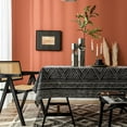 thumbnail image 1 of Tribal Print Tablecloth - Blue Geometric Triangle Cotton Linen Rectangle Table Cover, Bohemian Style Dining/Console Tablecloth, 1 of 6