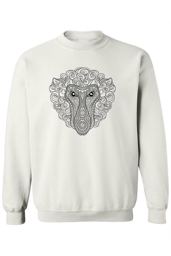 Tribal Proboscis Monkey Sweatshirt Women -Image by Shutterstock, Female Large