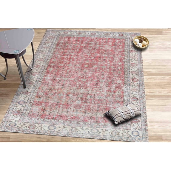 Tribal Rugs, Small Rug, Bohemian Rugs, Office Rugs, Large Rug, Floral Pattern Rug, Personalized Rug, Red Rugs, Bathroom Rugs, Turkish Rug, 3.3'x9.2' - 100x280 cm