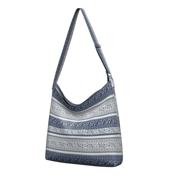 Tribal Rustic Crossbody Bag - Artistic Minimalist Shoulder Tote, Multi-Pocket Spacious Daily Purse