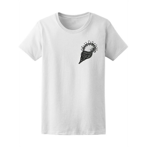 Tribal Sea Shell Mandala T-Shirt Women -Image by Shutterstock, Female x-Large