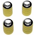 thumbnail image 1 of Tribal Skull on Black Tire Rim Wheel Aluminum Valve Stem Caps, Multiple Colors, 1 of 1