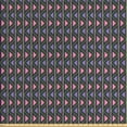 thumbnail image 1 of Tribal Sofa Upholstery Fabric by the Yard, Chevron Zigzag with Dot and Vertical Lines Pattern Abstract Motifs, Decorative Fabric for DIY and Home Accents, Pink Lilac Pale Green by Ambesonne, 1 of 4
