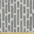 thumbnail image 1 of Ambesonne Tribal Fabric by the Yard Upholstery, Aboriginal Art with Leaves, 1 Yard, Dust Dark Blue Grey, 1 of 5