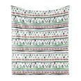thumbnail image 1 of Tribal Soft Flannel Fleece Throw Blanket, Style Traditional Aztec Pattern Old Fashioned Hippie Boho Influences, Cozy Plush for Indoor and Outdoor Use, 50" x 60", Multicolor, by Ambesonne, 1 of 5