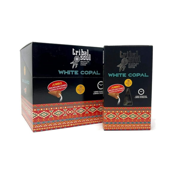 Tribal Soul - White Copal Backflow Incense Cones