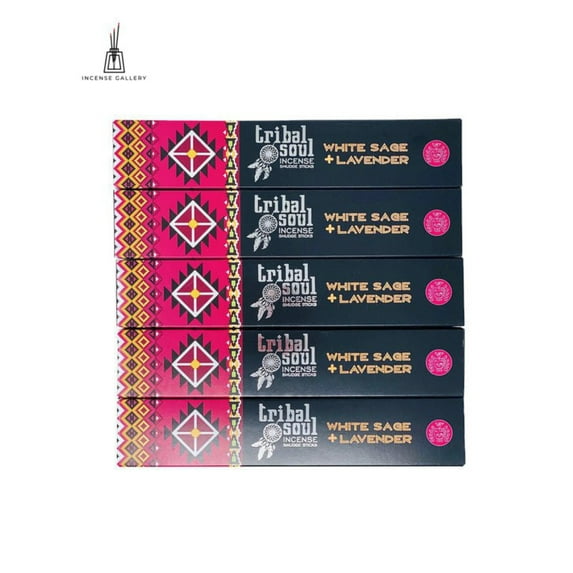 Tribal Soul - White Sage + Lavender Masala Incense Sticks