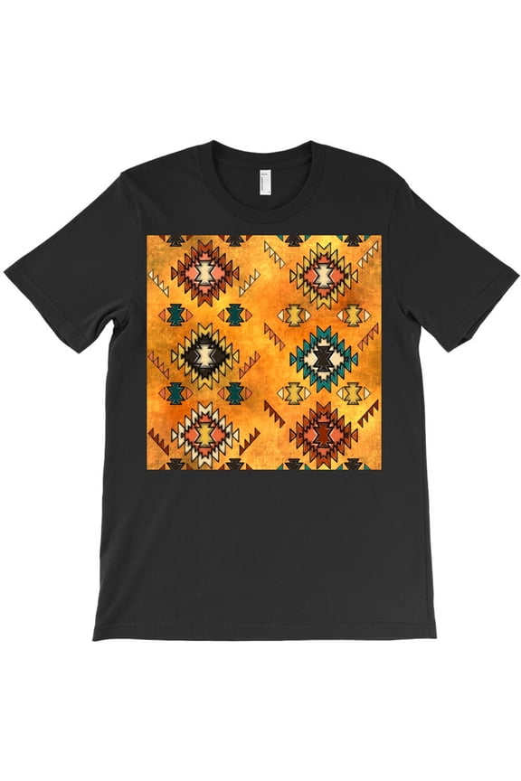 Tribal Spirit Aztec Funny Seamless Pattern Holiday Graphic - High Quality, H8757 T-Shirt, for Men and Women, Up to Size 5XL