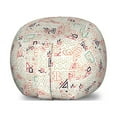 thumbnail image 1 of Tribal Storage Toy Bag Chair, Cultural Themed Abstract Pattern with Geometrical Elements Summer Tones, Stuffed Animal Organizer Washable Bag, Large Size, Grey Yellow Multicolor, by Ambesonne, 1 of 3