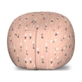 thumbnail image 1 of Tribal Storage Toy Bag Chair, Simple Drawing Motifs on Pastel Background Abstract Art, Stuffed Animal Organizer Washable Bag, Small Size, Peach Pale Taupe, by Ambesonne, 1 of 3