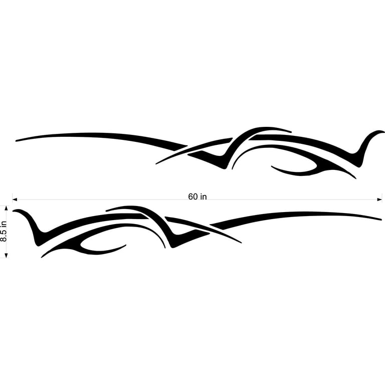 Tribal Stripe Decals Aftermarket Graphics Car Truck Stickers STRIPE 01