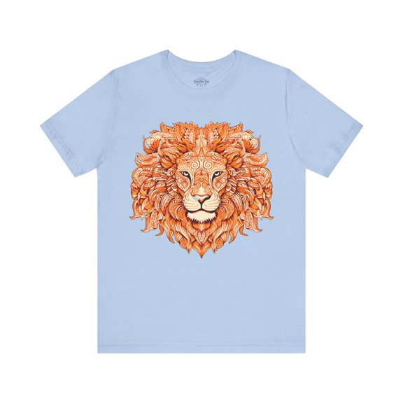 Tribal Style Lion Head T Shirt