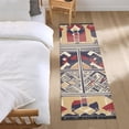 thumbnail image 1 of Tribal Style Patterns Bedroom Runner Rug 2'x 6' Non Slip Carpet Indoor Home Area Rug Living Room, 1 of 8