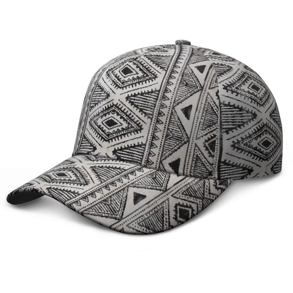 Tribal Style Vintage Cap – Boho Chic Dad Hat, Breathable Lightweight Adjustable Cap for Daily Wear, Spring Summer Hiking & Camping