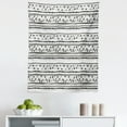 thumbnail image 1 of Tribal Tapestry, Prehistoric Aztec with Circles Triangles Tribal Folk Pattern, Fabric Wall Hanging Decor for Bedroom Living Room Dorm, 5 Sizes, Charcoal Grey White, by Ambesonne, 1 of 1