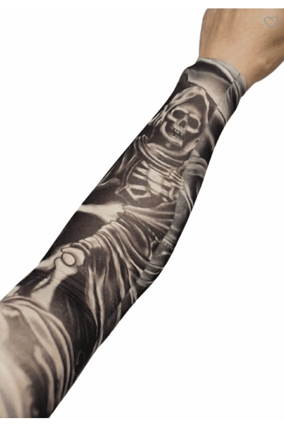 Tribal Tattoo Print Arm Sleeves Stretchable Polyester One Size Fits Most