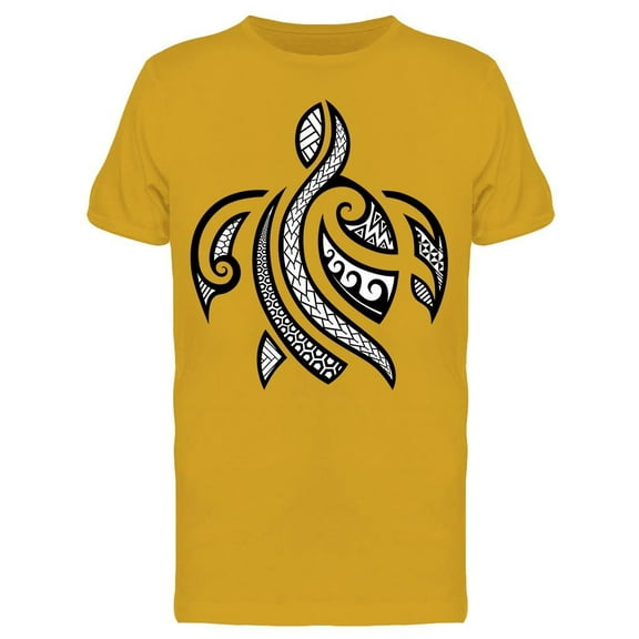 Tribal Tattoo Turtle T-Shirt Men -Image by Shutterstock, Male Small