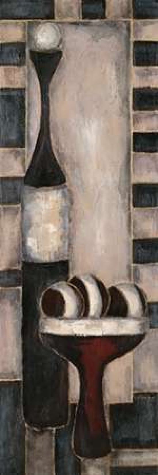 Tribal Texture I Canvas Art - Joyce Combs (8 x 24)