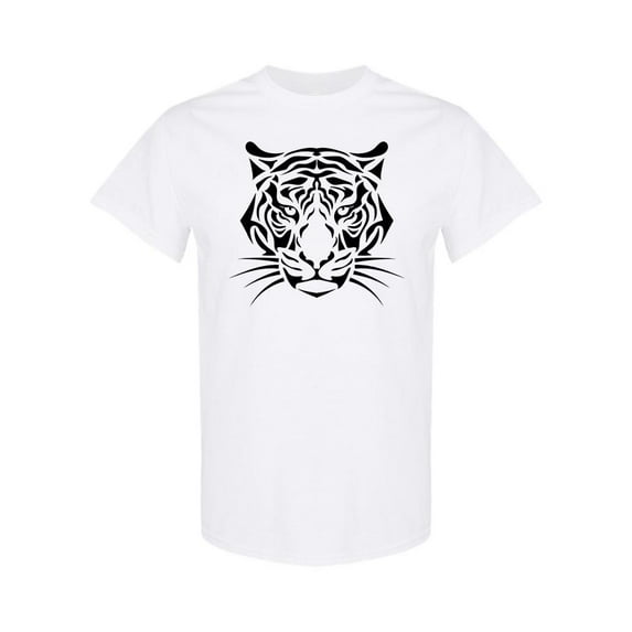 Tribal Tiger Head Design T-Shirt Men -Image by Shutterstock, Male Small