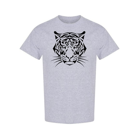 Tribal Tiger Head Design T-Shirt Men -Image by Shutterstock, Male Small