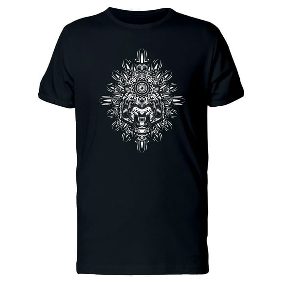 Tribal Tiger Mandala T-Shirt Men -Image by Shutterstock, Male x-Large