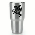 thumbnail image 1 of Tribal Tiki Dancer |Single Yeti Decal | 3-Inch Black Vinyl Decal, 1 of 1