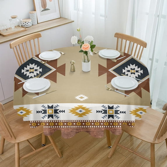 Tribal Totem Boho Waterproof Tablecloth Living Room Dining Table Coffee Table Cover Outdoor Picnic Cloth