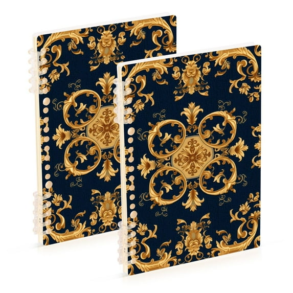 Tribal Traditonal Pattern Ring Binder Notebook Journey Note Diary College Ruled Spiral Notebook Study Loose Leaf Paper A5 60 Pages