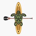 thumbnail image 1 of Tribal Turtle Wave Rider Design Sticker, 1 of 4