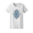 thumbnail image 1 of Tribal Vintage Ethnic Graphic T-Shirt Women -Image by Shutterstock, Female XX-Large, 1 of 2