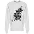 thumbnail image 1 of Tribal Wolf Tattoo Pattern Sweatshirt Men - Men Sweatshirt, 2XL, 1 of 2