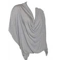 thumbnail image 1 of Tribal Women's Drape Neck Butterfly Top, Light Grey, X-Large, 1 of 1