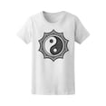thumbnail image 1 of Tribal Yin Yang Mandala T-Shirt Women -Image by Shutterstock, Female Medium, 1 of 2