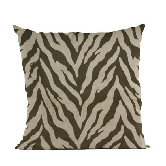 Tribal Zebra Zebra Print Velvet Luxury Throw Pillow - 20 x 26 in. Standard Size