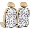 thumbnail image 1 of Tribal style turtle Mats Back Seat Protectors, Car Seat Protector Vehicle Organizers Waterproof Cover Back Seat Cover for Kids with 3 Storage Pockets 2 Pack, 1 of 5