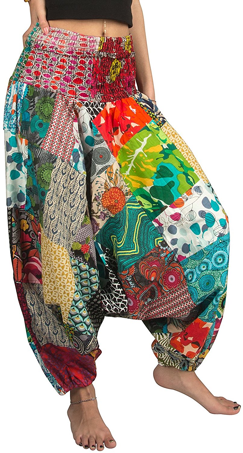 Women's Fashion Loose Casual Pure Color Harem Yoga Joggerpant Trousers