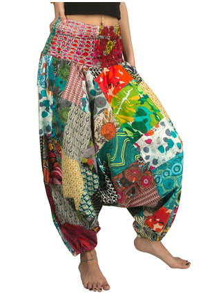 Boho Pants Harem Pants Yoga Trousers for Woman Bohemian Beach Pants, Black,  2-10 : : Clothing, Shoes & Accessories