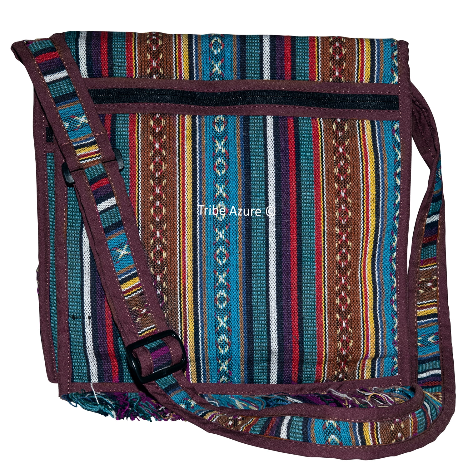 Tribe Azure Woven Adjustable Strap Shoulder Bag Hobo Messenger Women ...