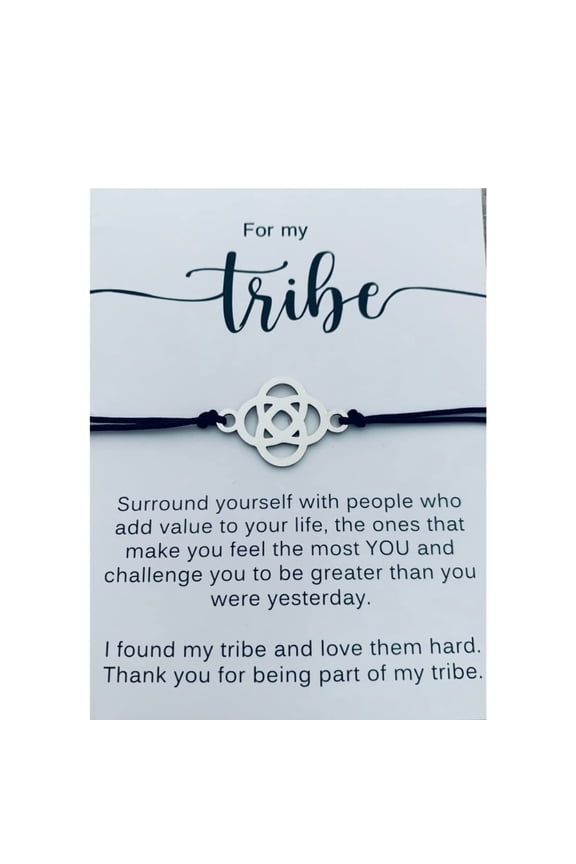 Bracelet, Gift For Your Tribe, Best Friend Gift, Adjustable Silver Stainless Steel Celtic Knot Friendship Cord Bracelet, Gift for Her, Gift for Friends