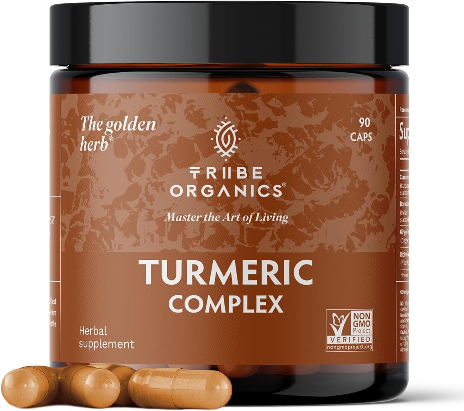 Tribe Organic Turmeric Curcumin C3 Complex + Boswellia + Ginger