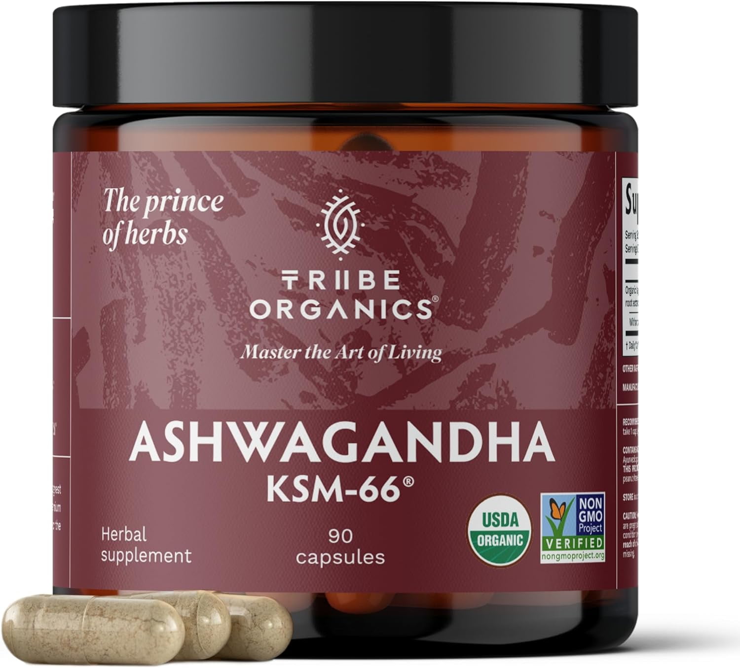 The Old Natural Anti Stress Tablets - Ashwagandha Ksm 66 Extract,  L-Theanine, Brahmi, Chamomile Combination For Relieving Stress (Pack of  5-300