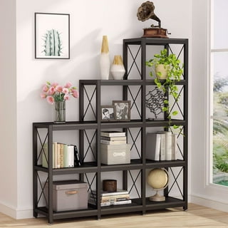 SUGIFT Cube Storage with Doors 12 Cube Organizer Bookcase Closet Storage  Shelves for Clothes, Black (3x4 Cubes)