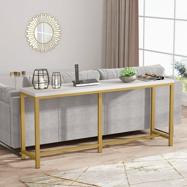 TribeSigns 70.9 inch Extra Long Sofa Table, Narrow Long Console Table Behind Couch, Entryway Table for Living Room